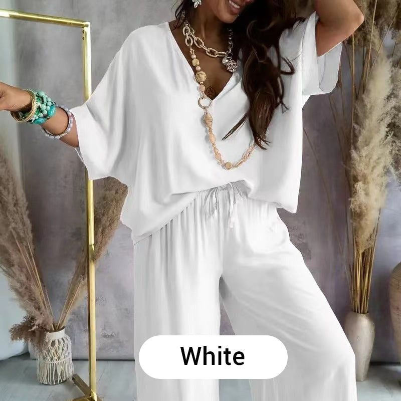 Women’s Casual Loose Solid Color Suit