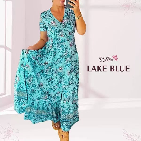 Floral V-Neck Dress