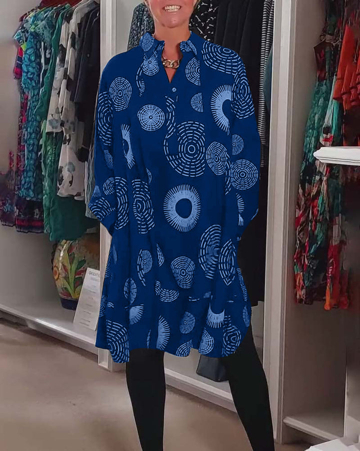 Casual Geometric Print Dress