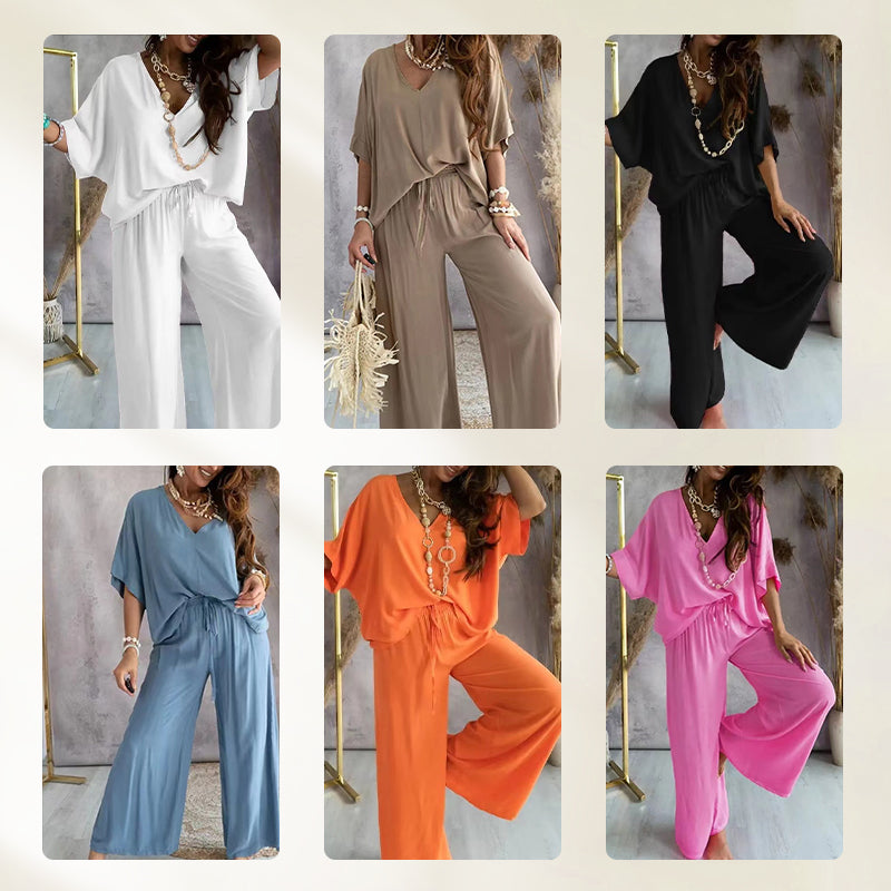 Women’s Casual Loose Solid Color Suit