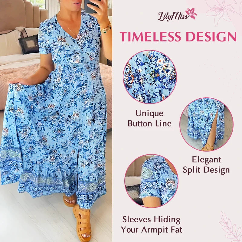 Floral V-Neck Dress
