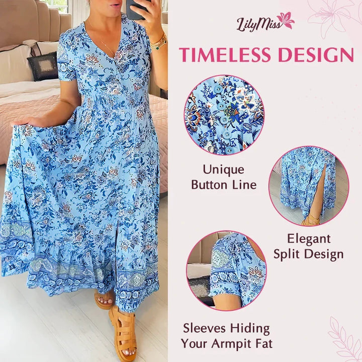 Floral V-Neck Dress