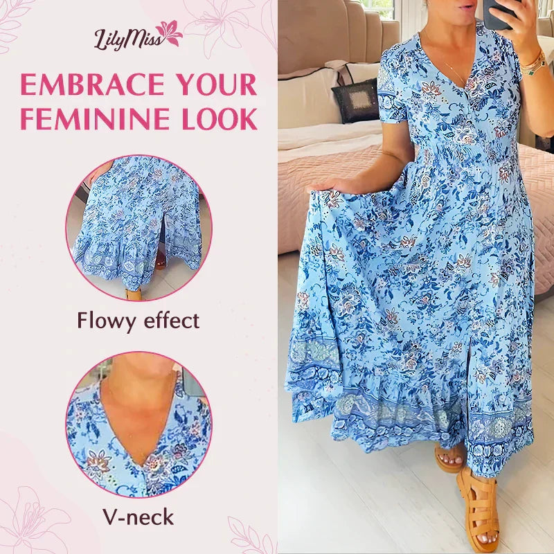 Floral V-Neck Dress