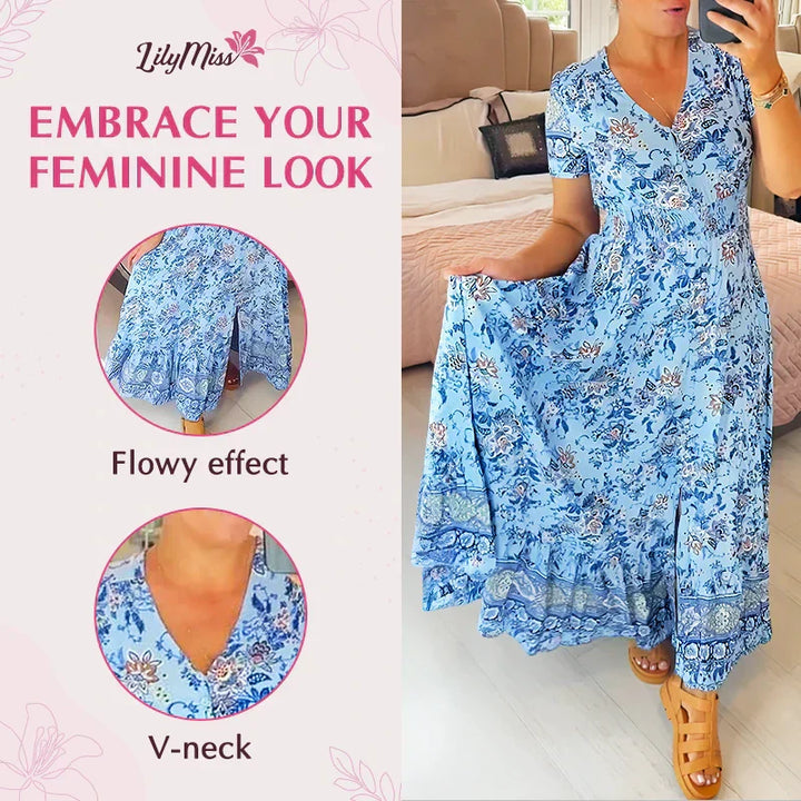 Floral V-Neck Dress