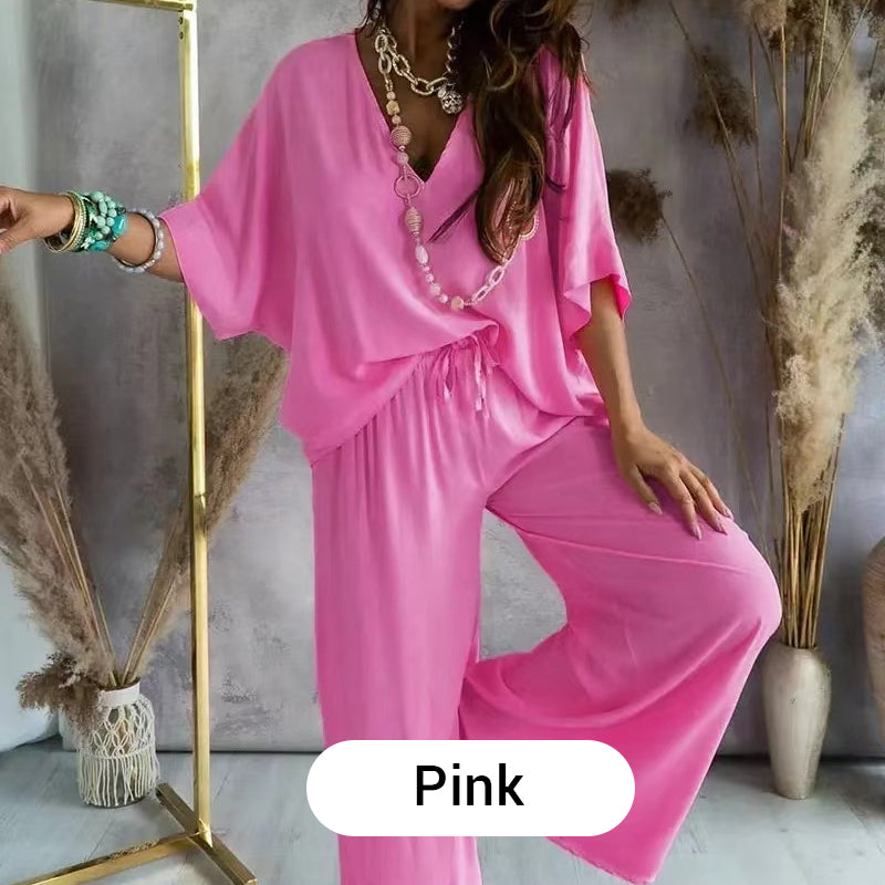 Women’s Casual Loose Solid Color Suit