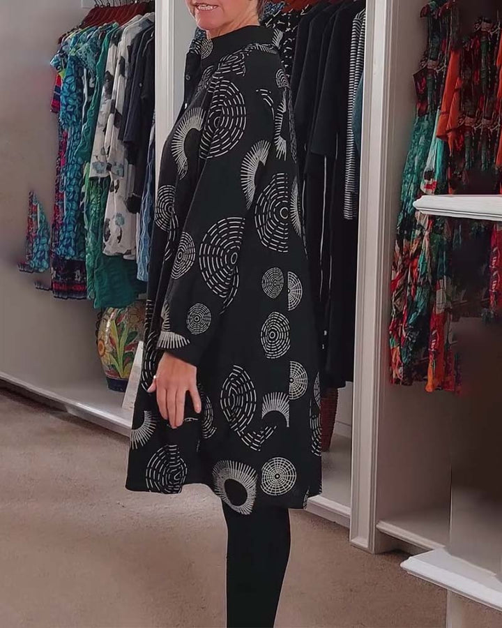 Casual Geometric Print Dress