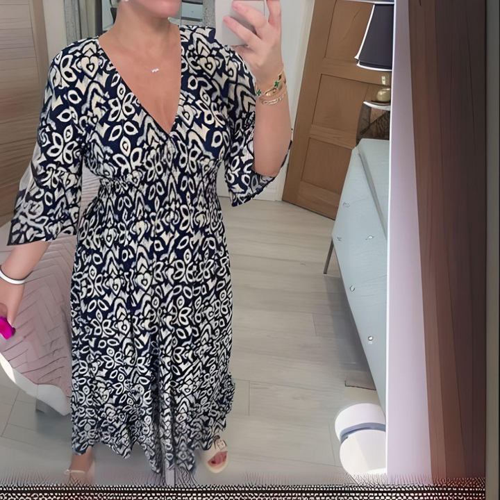 Nicole - Boho Printed Dress